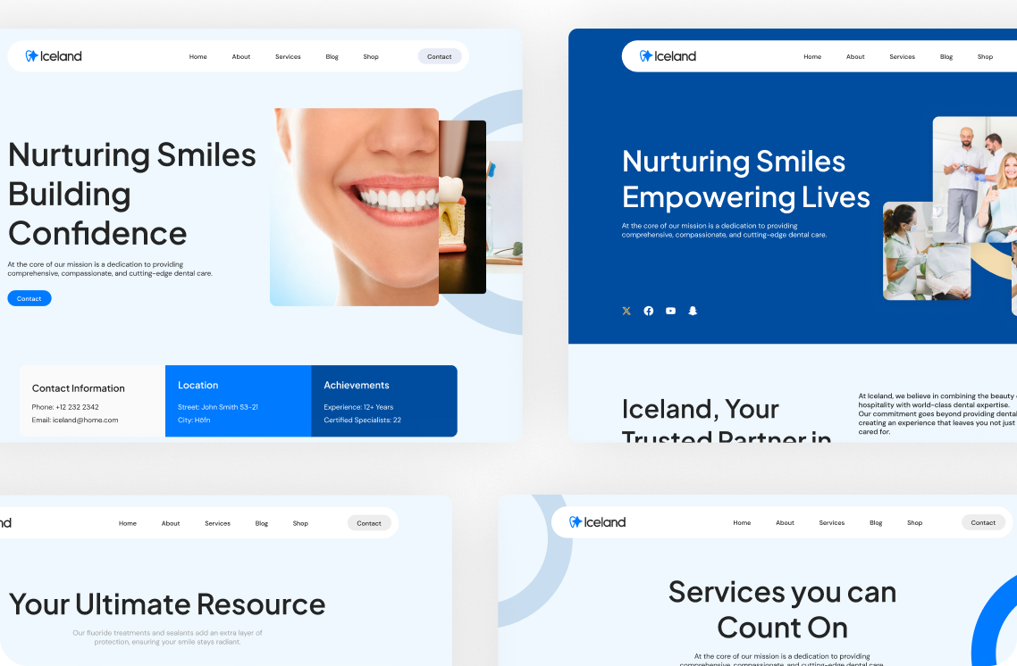 Iceland Webflow Template - Designed by Azwedo.com and Wedoflow.com